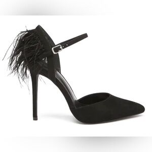 NWOT FOREVER 21 BLACK SUEDE PUMPS